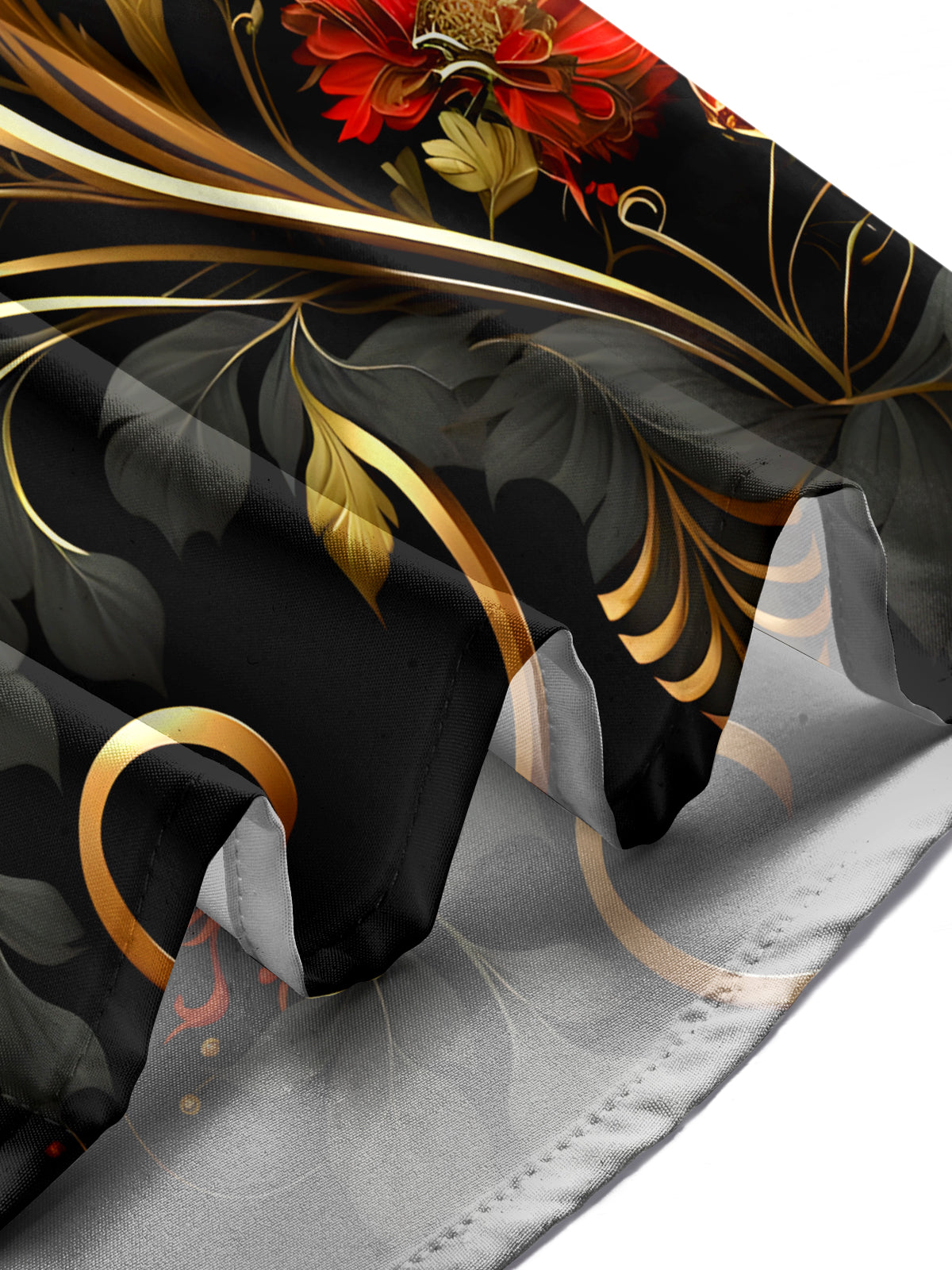 Floral Men's Pocket Short Sleeve Shirts