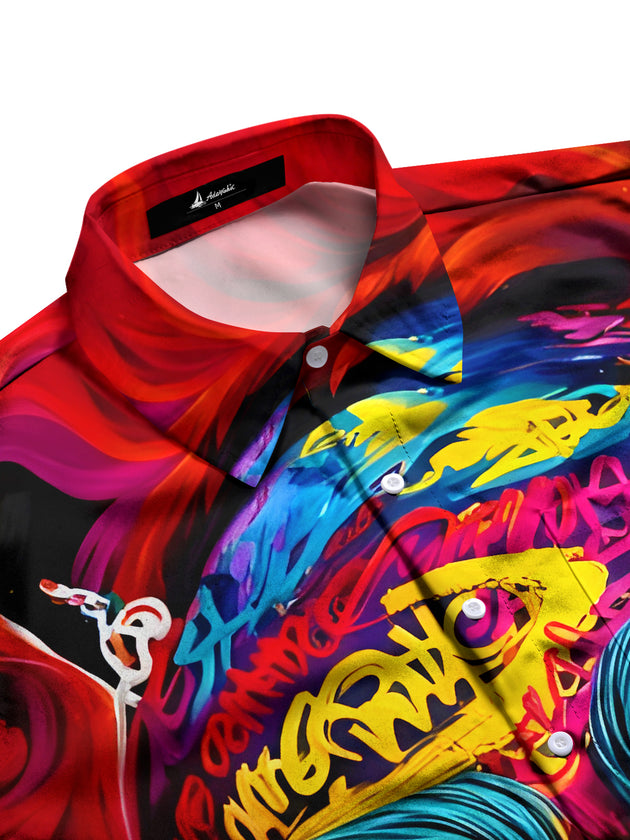 men's short sleeve shirt side view
