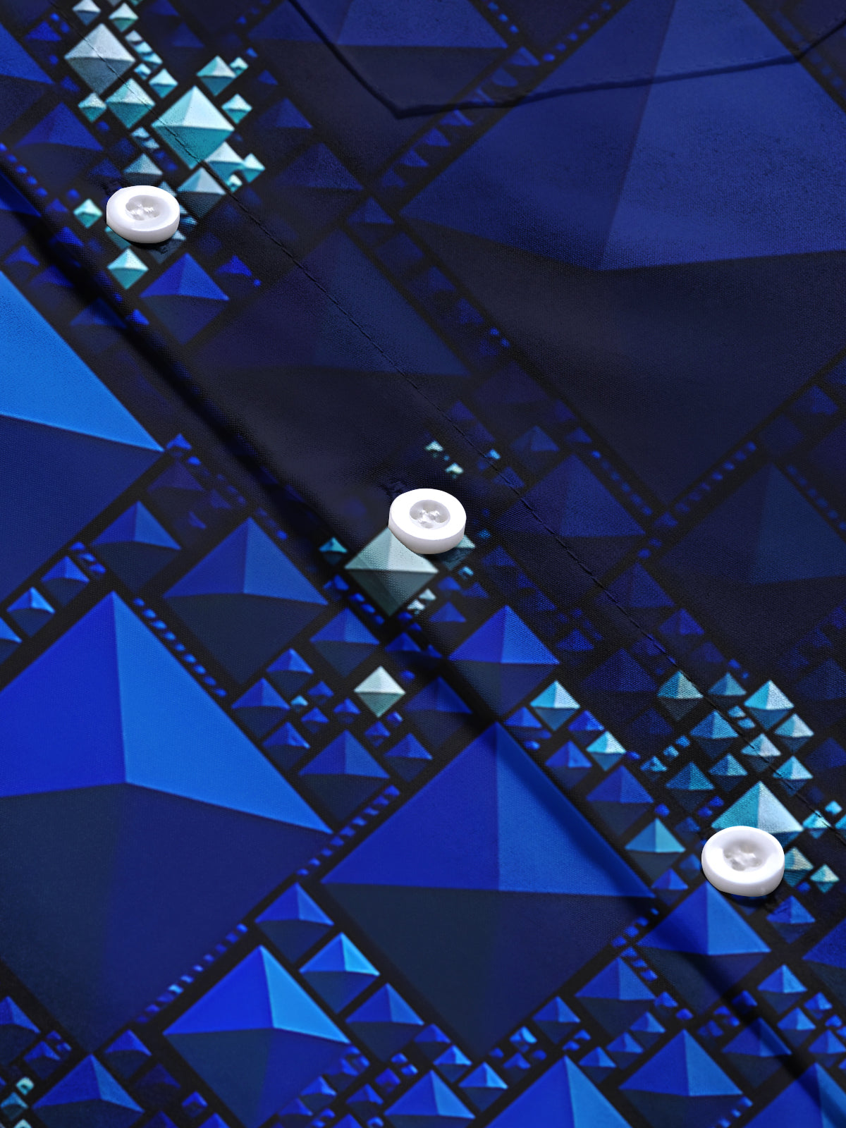 Geometry Men's Pocket Short Sleeve Shirts