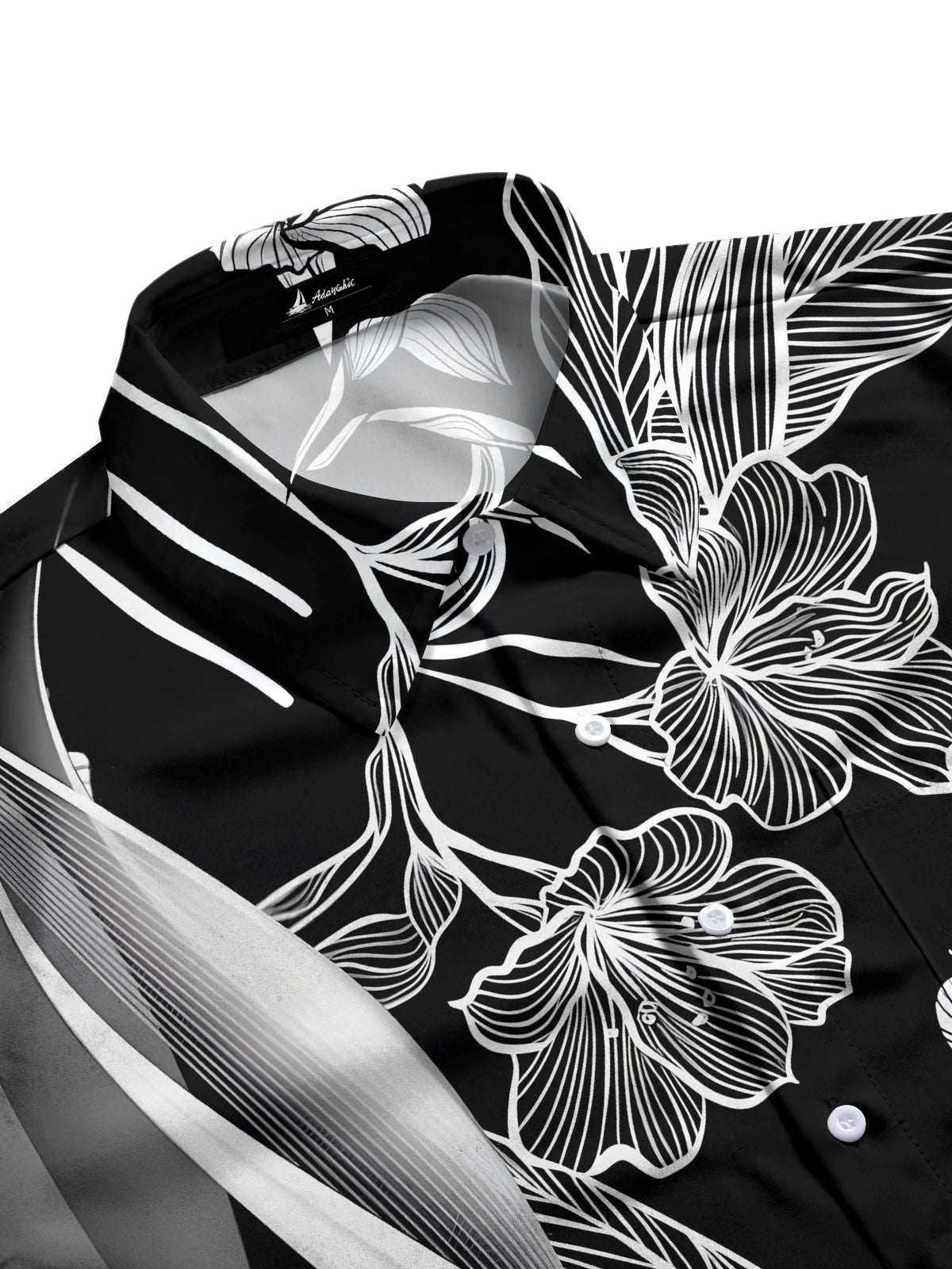 Floral Men's Pocket Short Sleeve Shirts