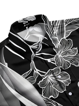 men's botanical shirt side view