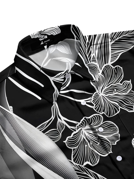 men's botanical shirt side view