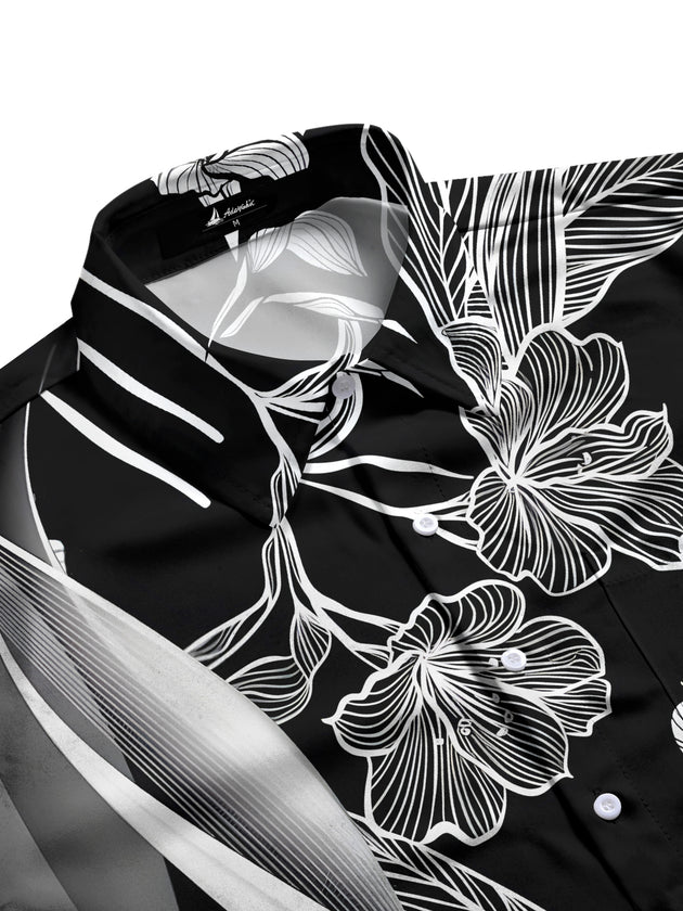 men's botanical shirt side view