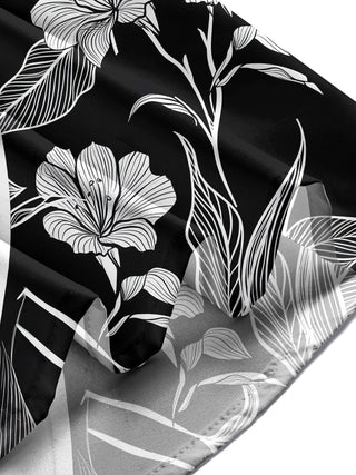 Men floral short sleeve shirt lifestyle side view