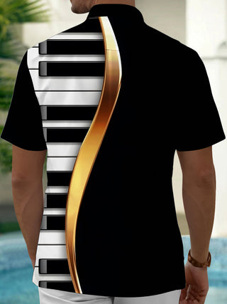 men's band shirt back view