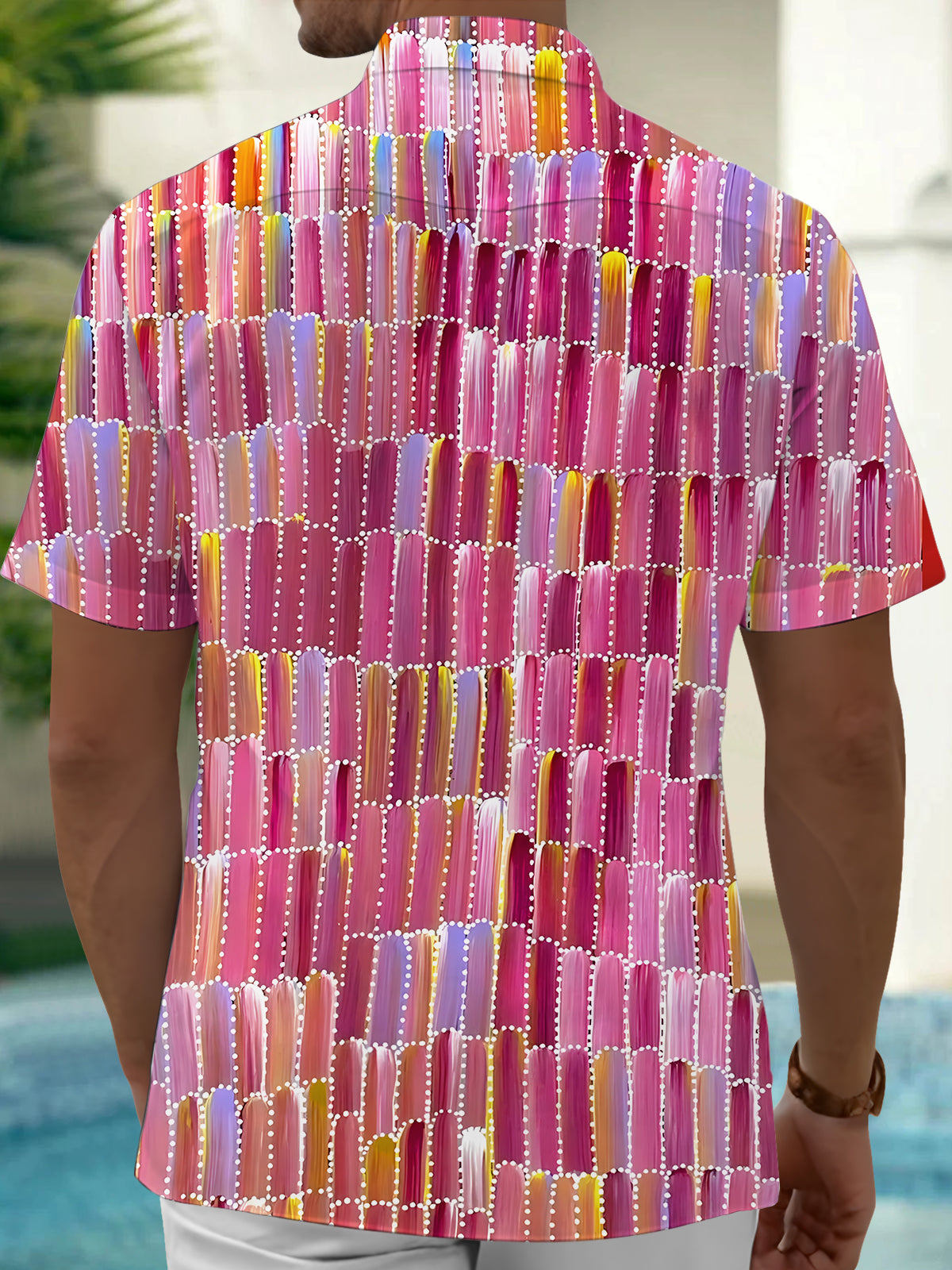 Geometry Men's Pocket Short Sleeve Shirts