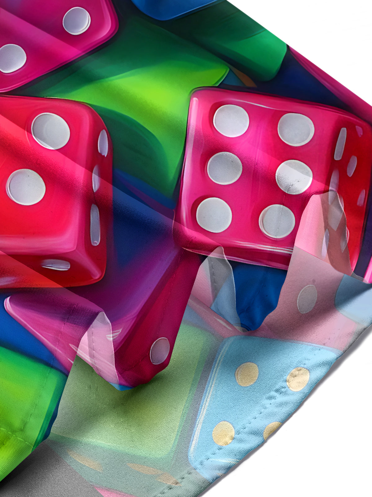 Dice Print Men's Pocket Short Sleeve Shirts