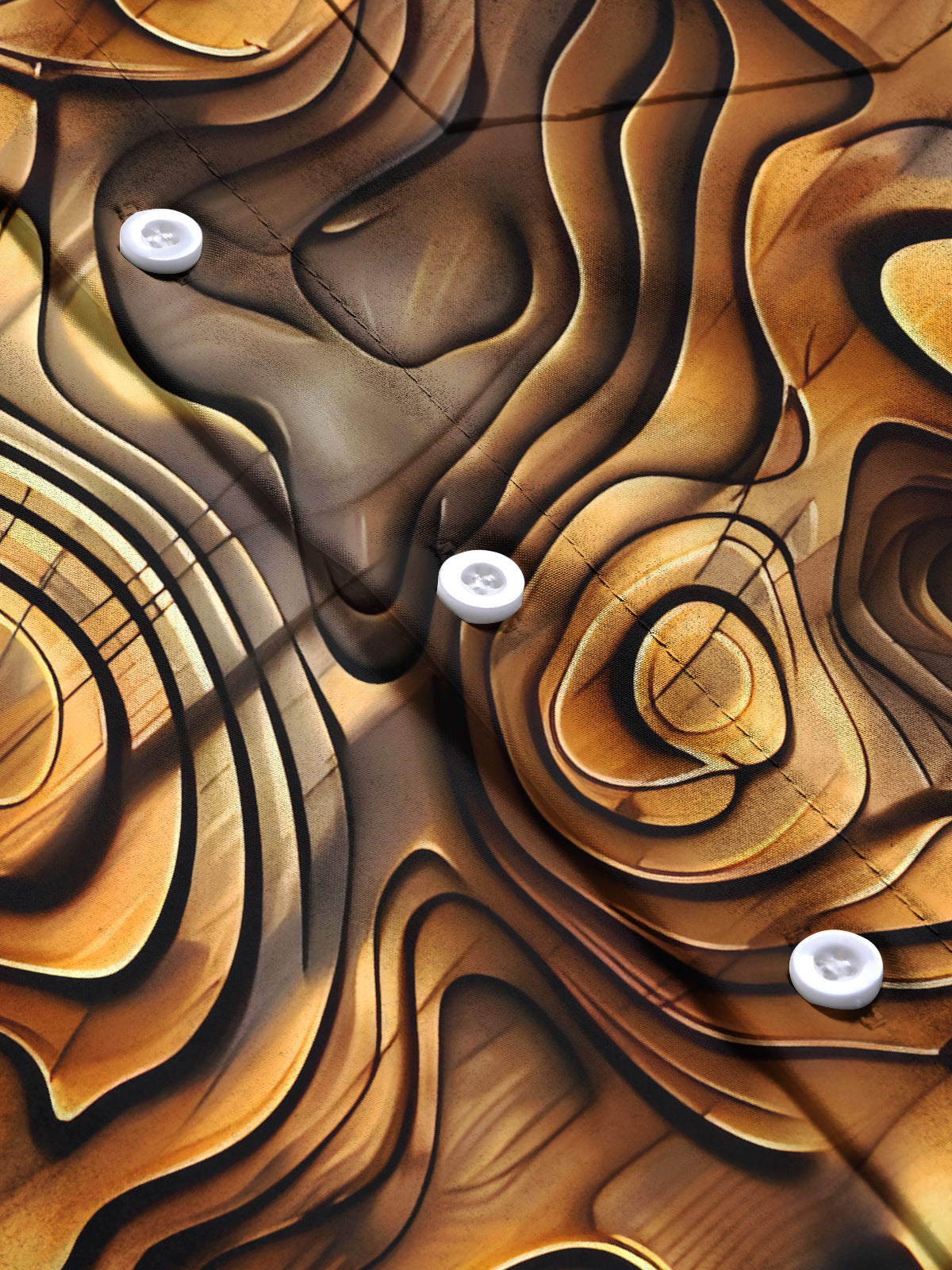 Vintage Abstract Men's Pocket Short Sleeve Shirts