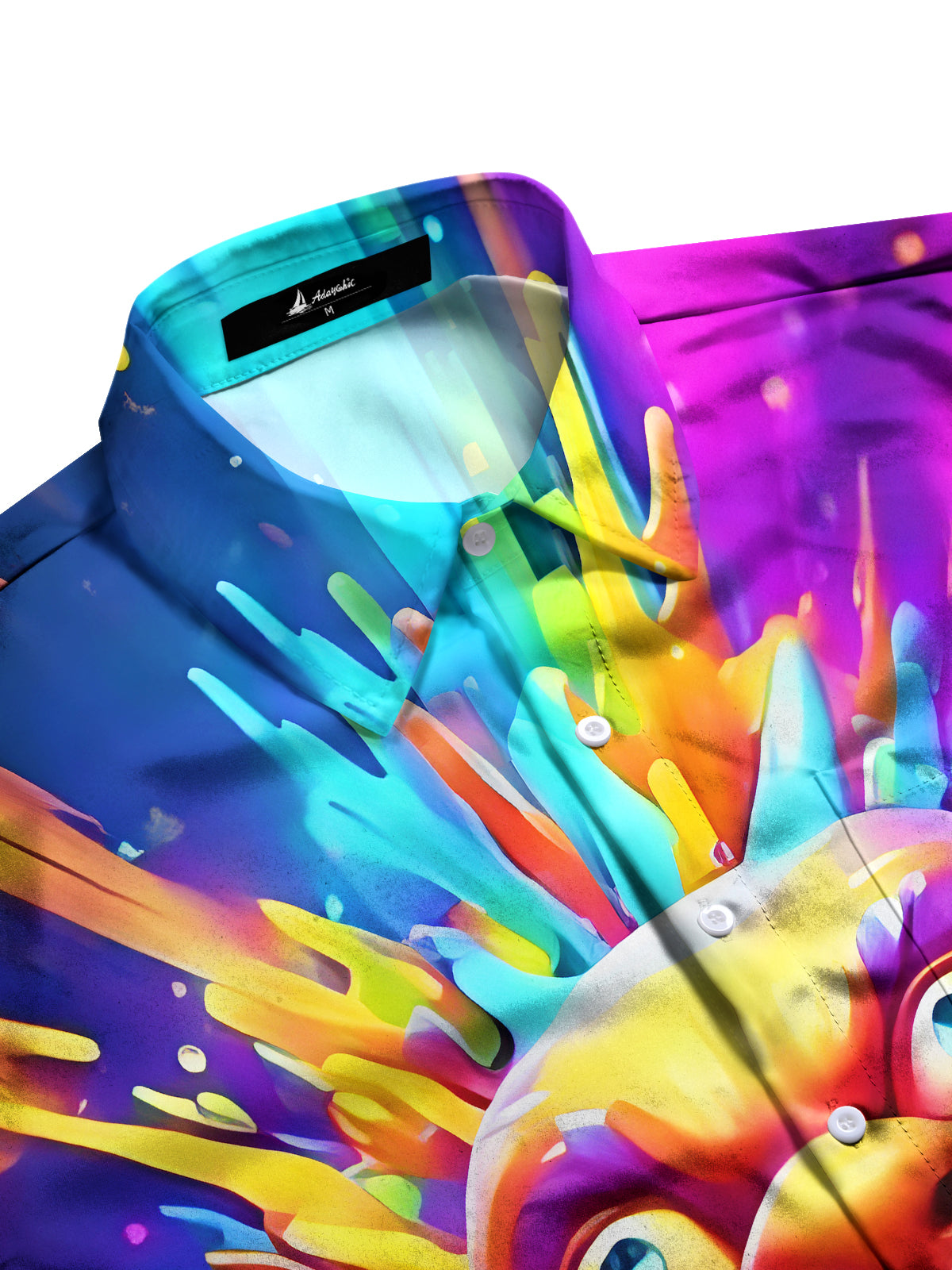 Abstract Men's Pocket Short Sleeve Shirts