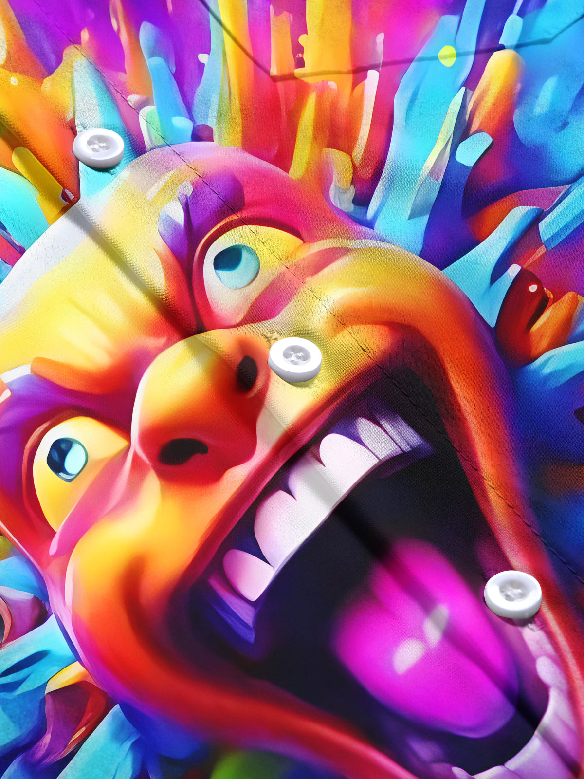 Abstract Men's Pocket Short Sleeve Shirts