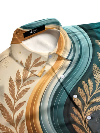 men's short sleeve shirt side view