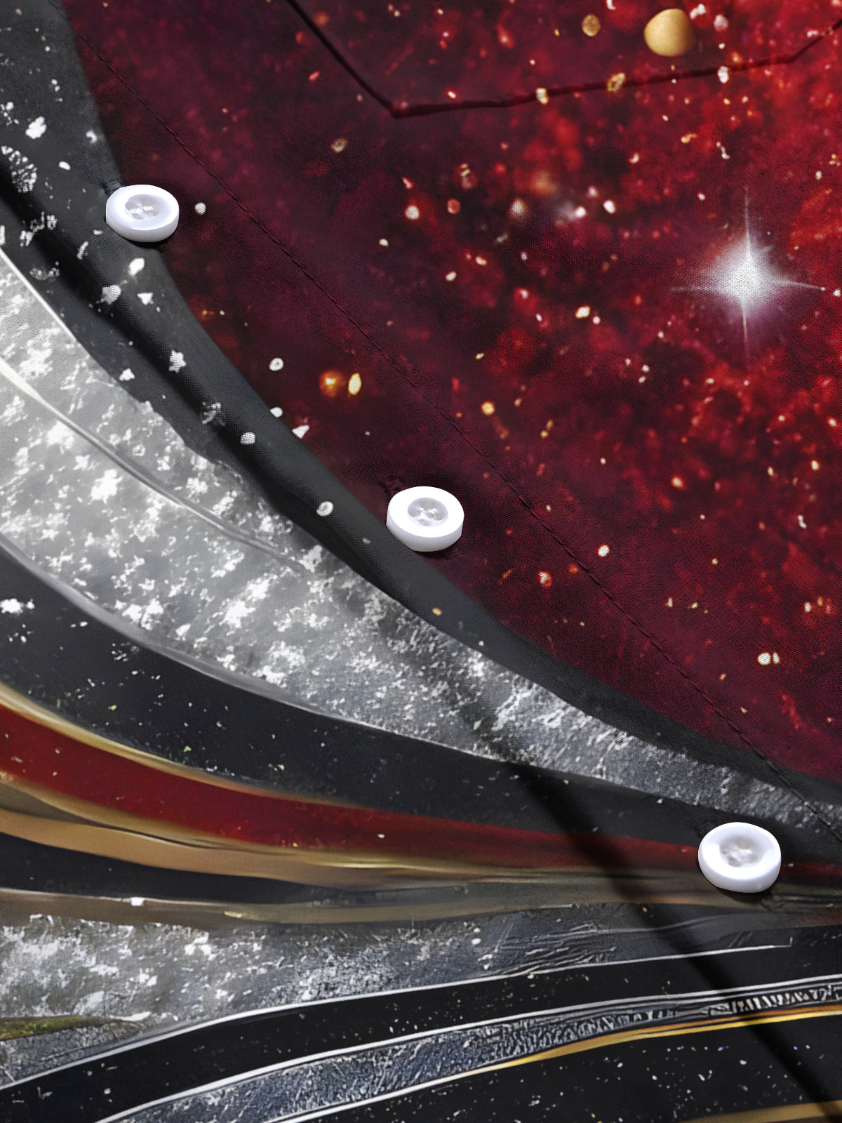 Abstract Men's Pocket Short Sleeve Shirts