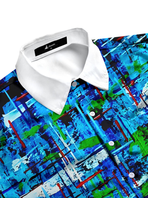 men's tie-dye shirt side view