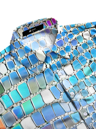men's short sleeve shirt side view
