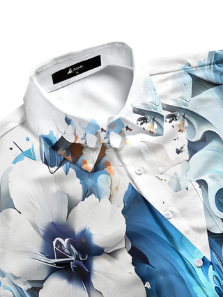 men's botanical shirt side view