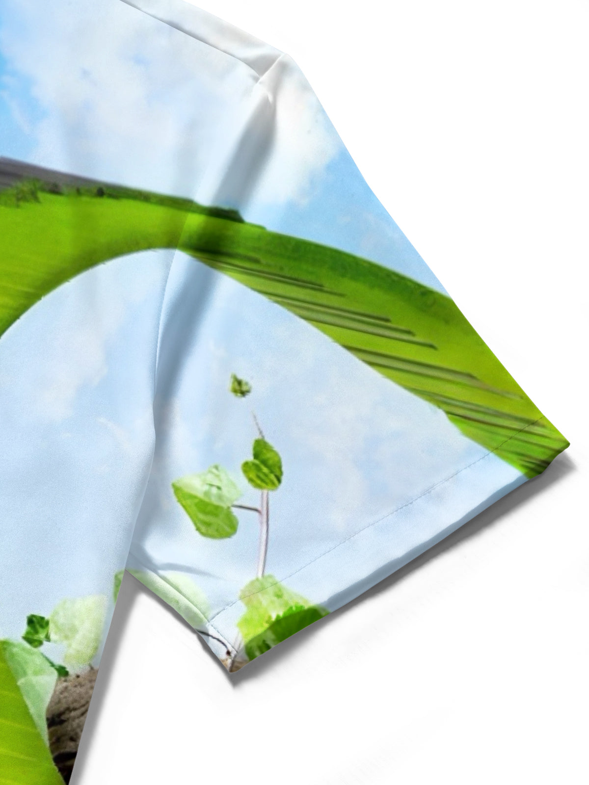 Green Grass Piano Men's Pocket Short Sleeve Shirts