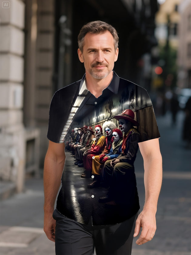 men's shirt front view
