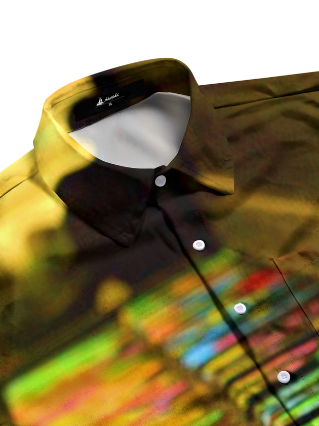 men's classic print shirt side view