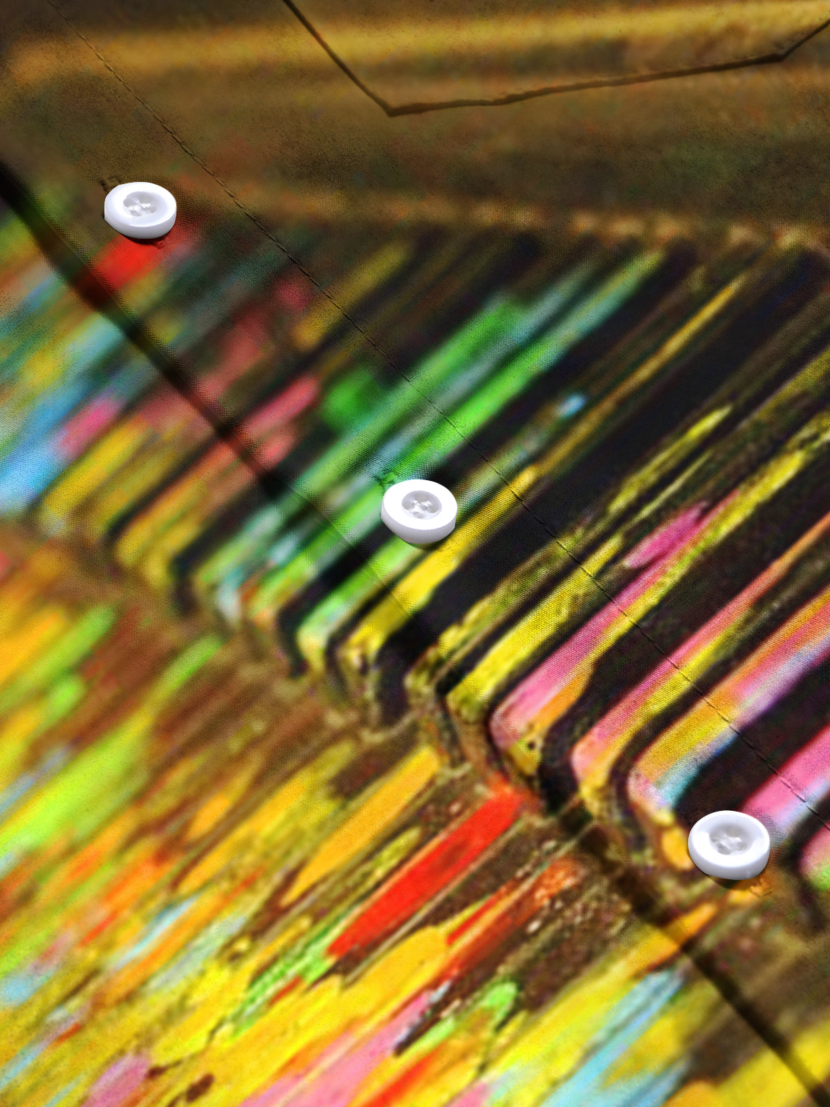 Vintage Piano Men's Pocket Short Sleeve Shirts