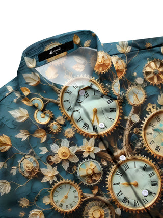 men's short sleeve shirt side view