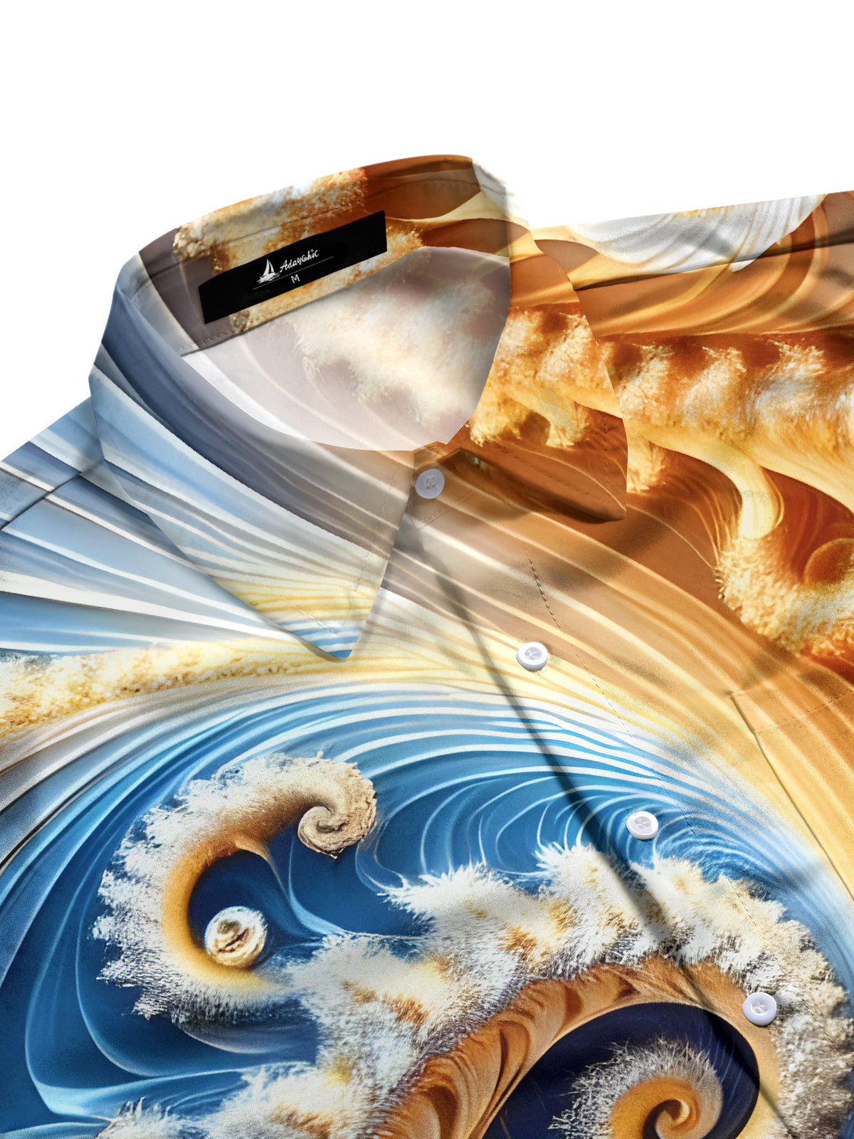 Color Blocking Vortex Men's Pocket Short Sleeve Shirts