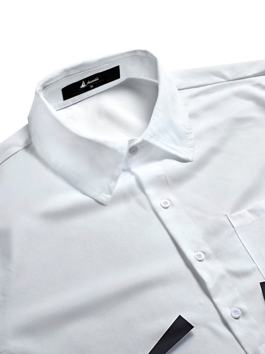 men's short sleeve shirt side view