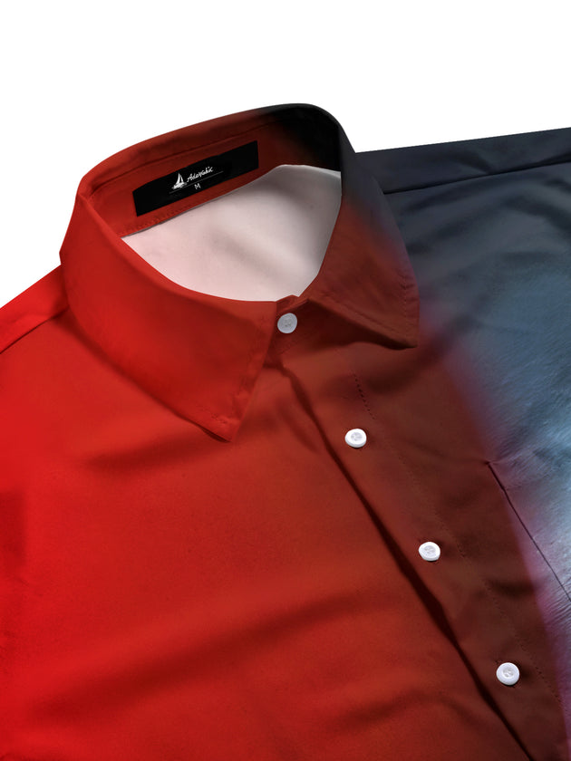 men's short sleeve shirt side view