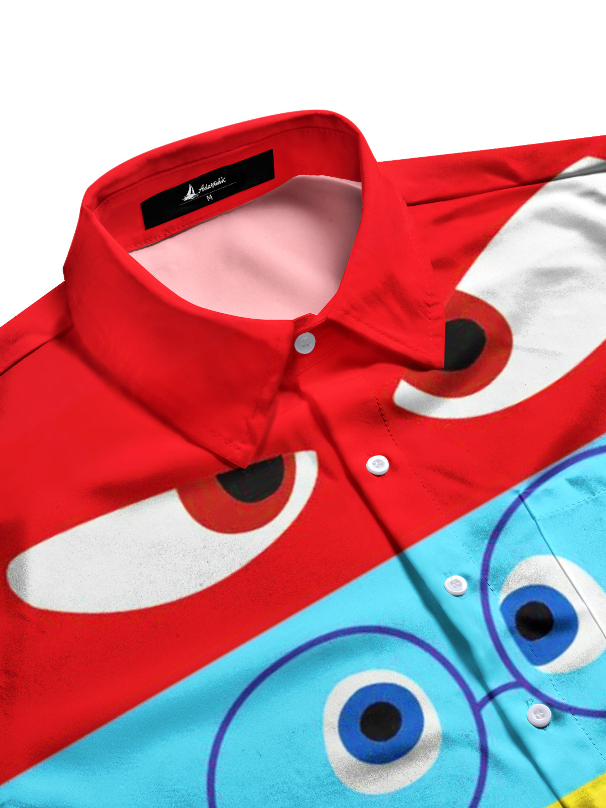 Funny Eyes Men's Pocket Short Sleeve Shirts