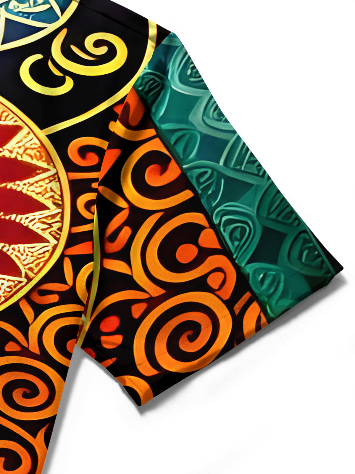 Vintage Mandala Men's Pocket Short Sleeve Shirts