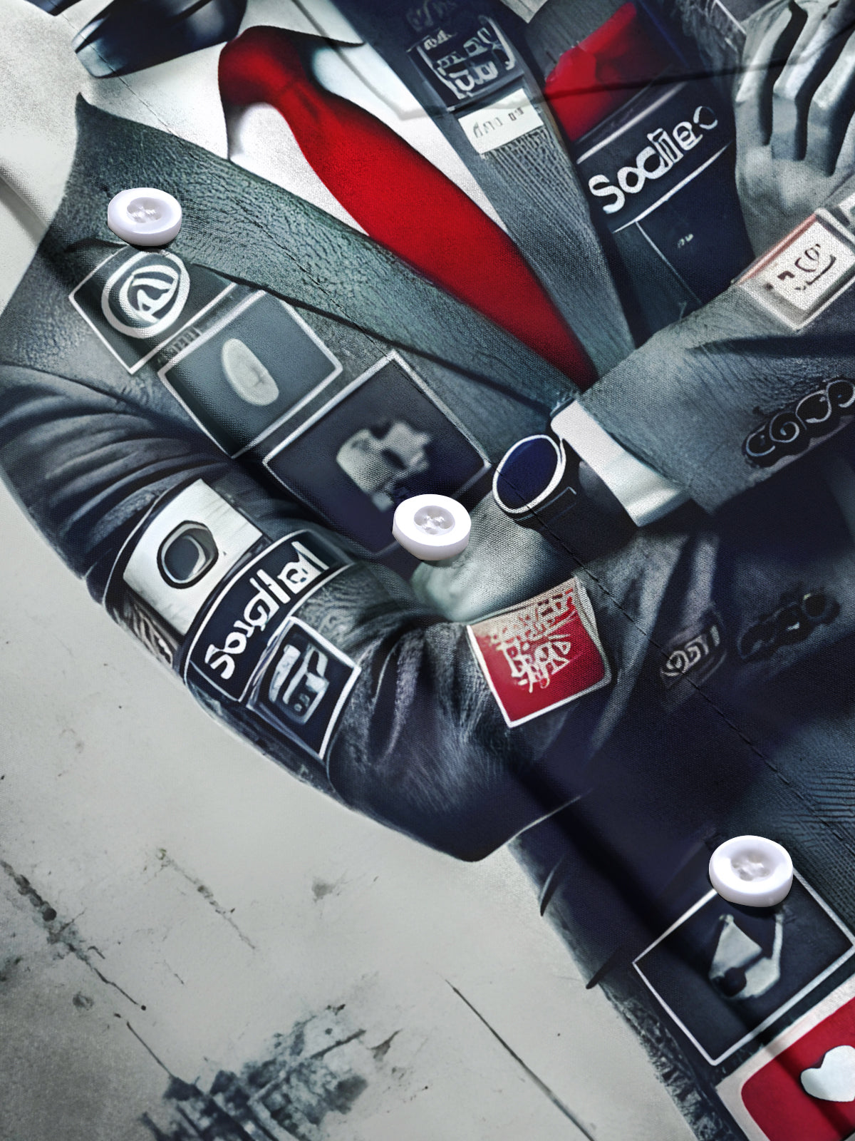 Funny Social Media Under Surveillance Men's Pocket Short Sleeve Shirts