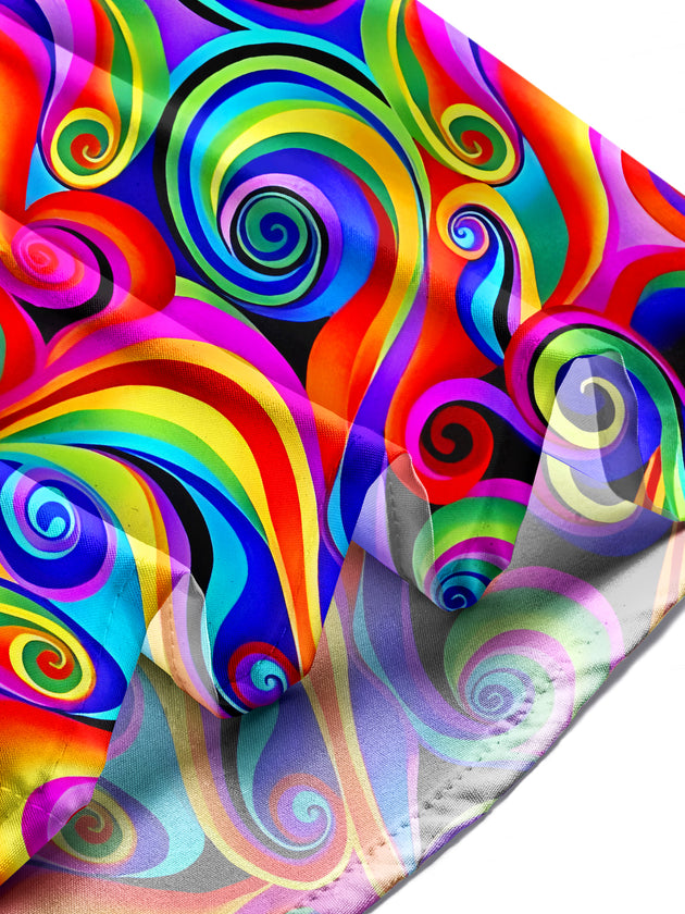 Hawaiian Abstract Men's Pocket Short Sleeve Shirts