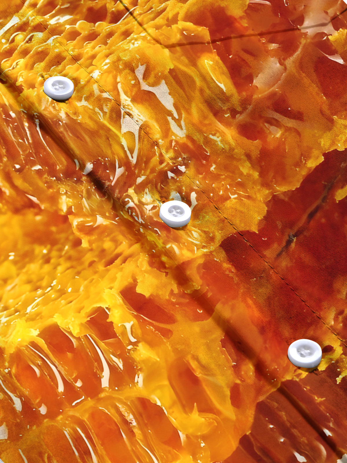 Honey Print Men's Pocket Short Sleeve Shirts