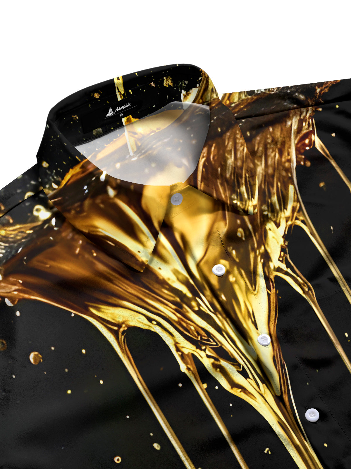 Water Drop Men's Pocket Short Sleeve Shirts