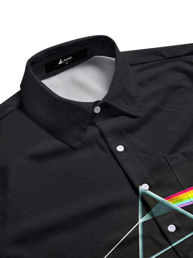 men's tie-dye shirt side view