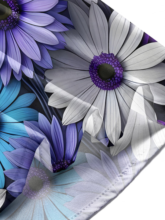 Men's floral print short sleeve shirt lifestyle shot