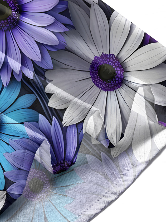 Men's floral print short sleeve shirt lifestyle shot