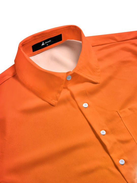 Men's funny expression pocket half sleeve shirt side view