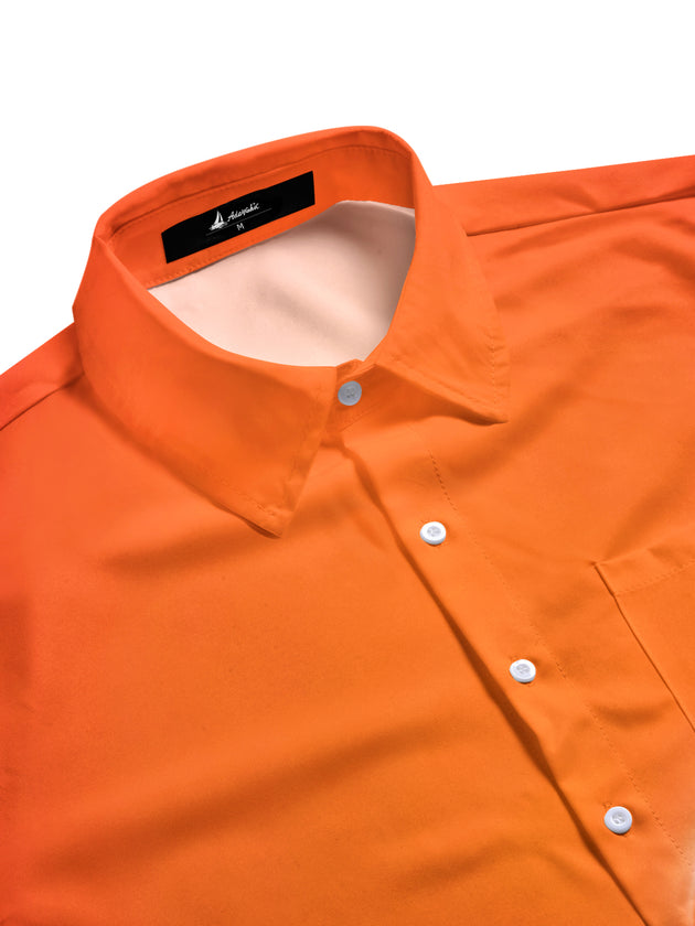 Men's funny expression pocket half sleeve shirt side view