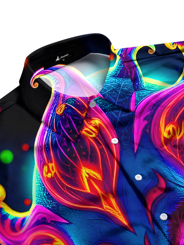 men's short sleeve shirt side view