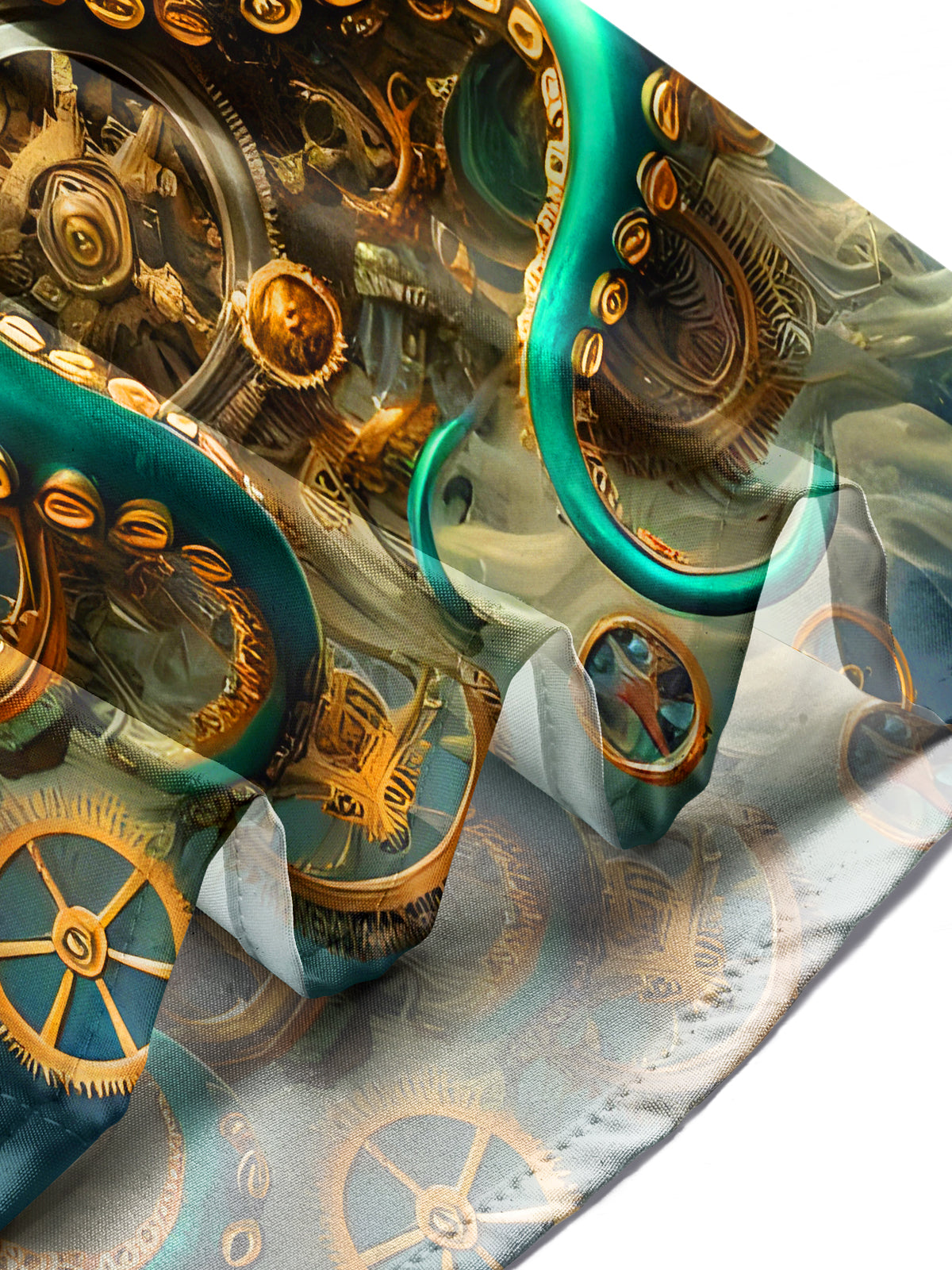 Octopus Gear Wheels Men's Pocket Short Sleeve Shirts