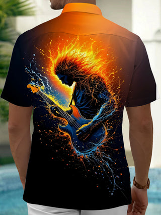 men's band shirt back view