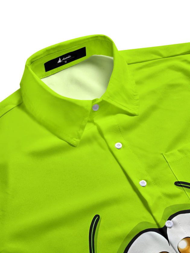 men's short sleeve shirt side view