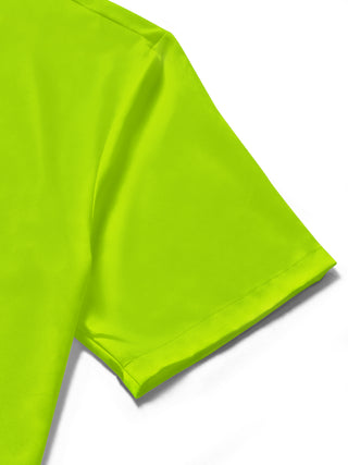 Men's short sleeve shirt detail view pocket stitching