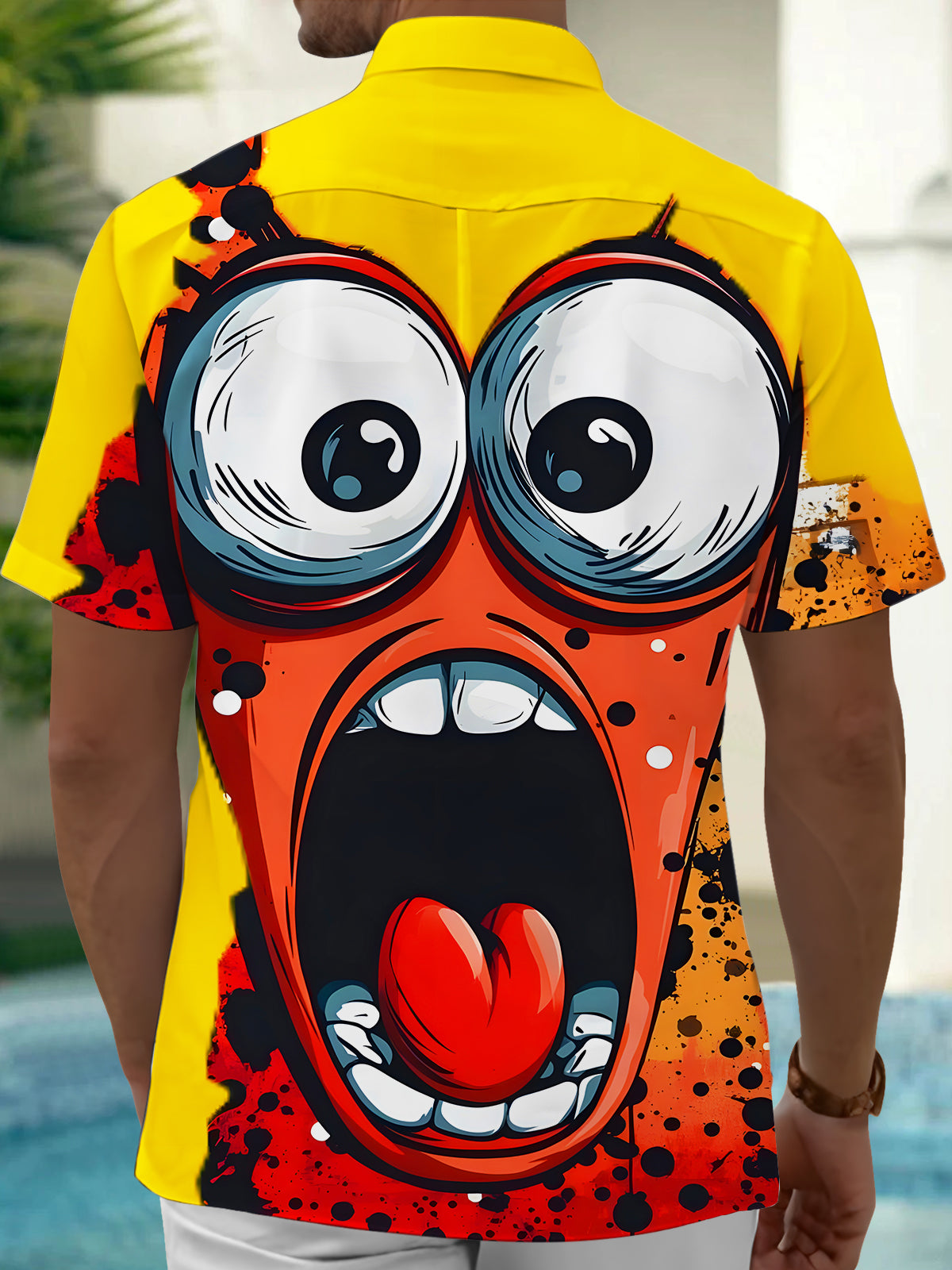 Funny Expression Men's Pocket Short Sleeve Shirts