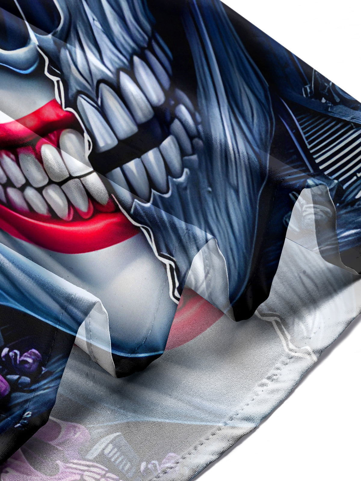 Joker Skull Men's Pocket Short Sleeve Shirts