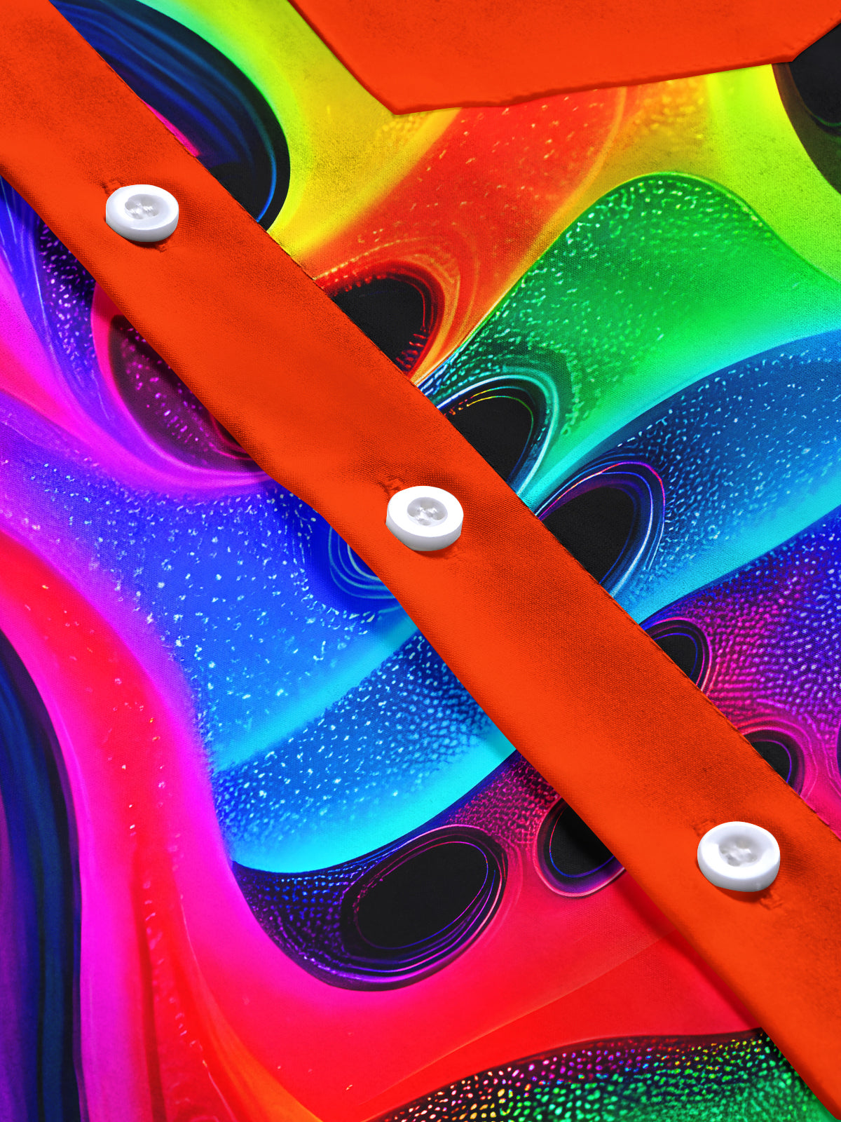 Hawaiian Abstract Men's Pocket Short Sleeve Shirts