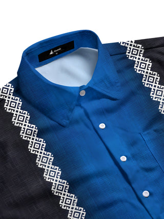 men's short sleeve shirt side view