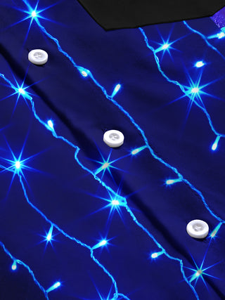 men's printed shirt close-up short sleeve