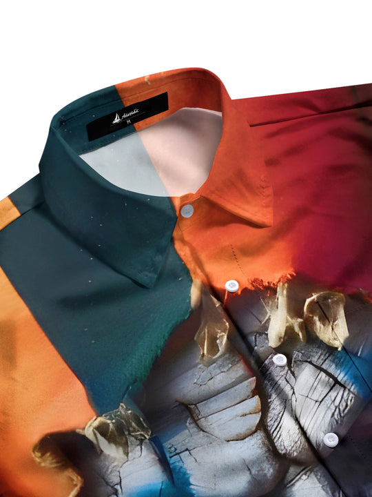 men's short sleeve shirt side view