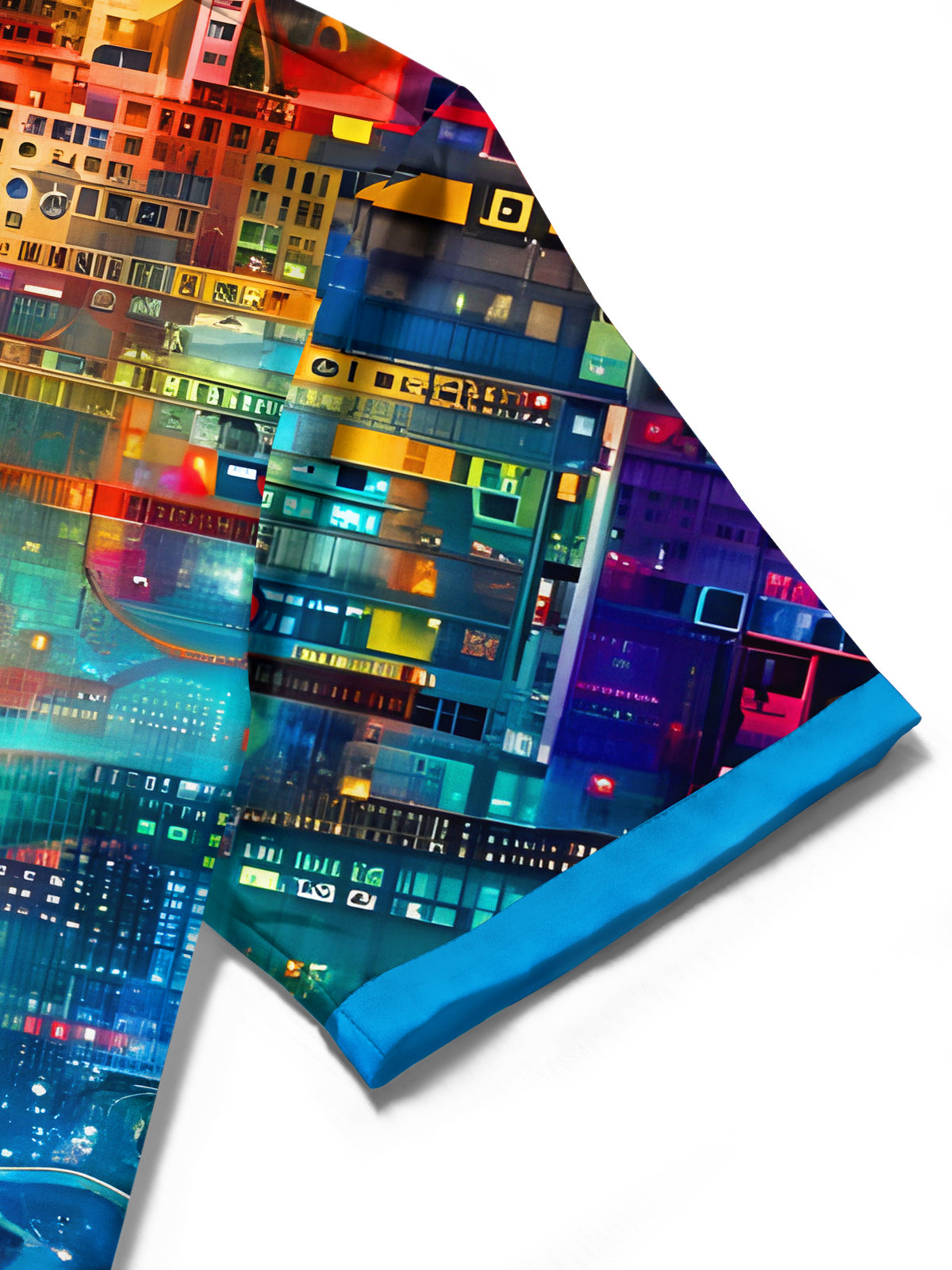 Hawaiian Abstract Men's Pocket Short Sleeve Shirts